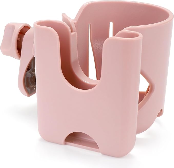 Accmor Universal Cup Holder, Stroller Cup Holder with Phone Holder, 360° Rotatable Large Caliber Designed Bottle Holder for Stroller, Bike, Wheelchair, Walker, Scooter-BubblyBeeBaby