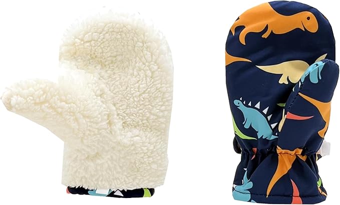 Toddler Gloves Kids Mittens Winter Warm Lined Fleece Gloves Waterproof Snow Baby Mitten for Boys Girls-BubblyBeeBaby
