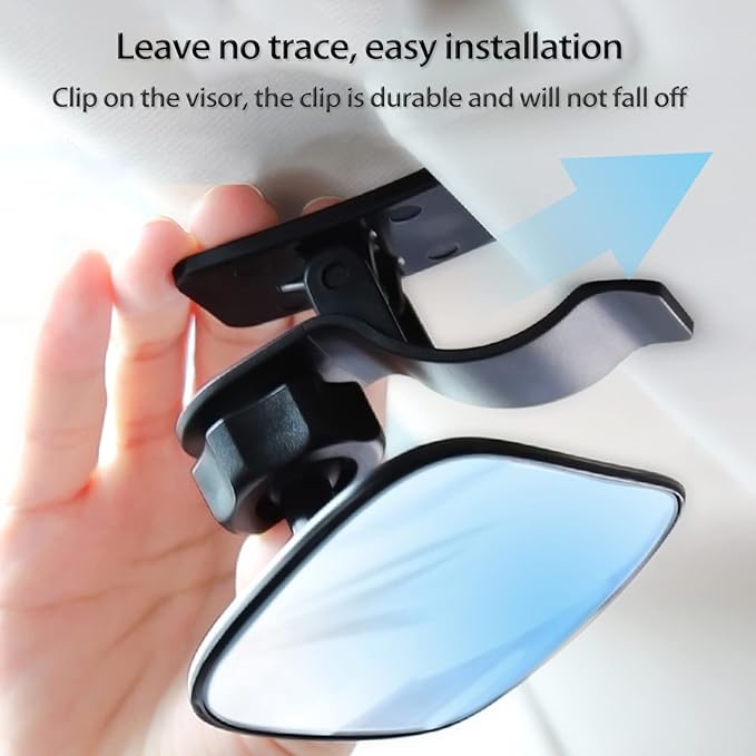 Universal Car Interior Rearview Baby Mirror Wide Angle Convex Mirror Clip-on mirrors for Viewing Rear Passengers-BubblyBeeBaby