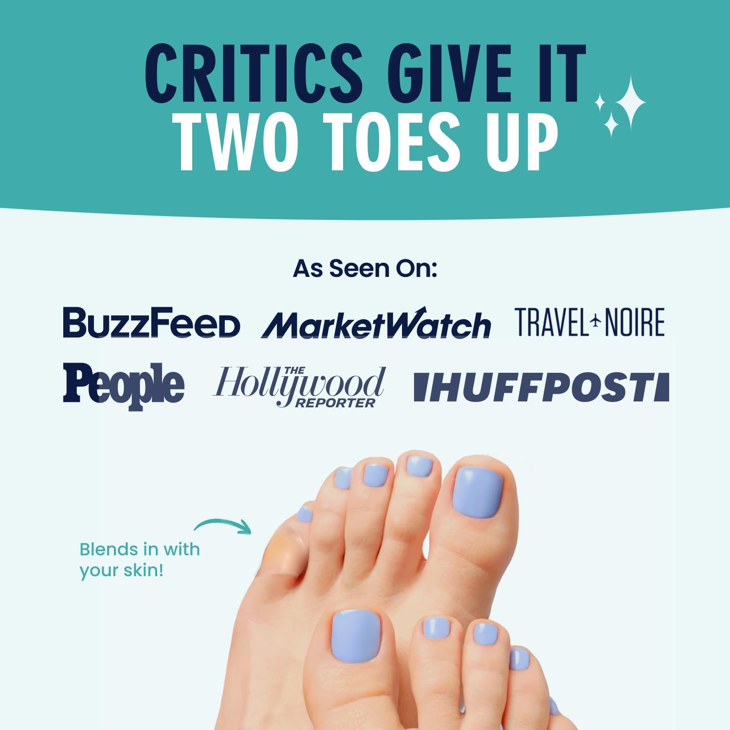 Dr. Frederick's Original Better Blister Bandages - 12ct - Water Resistant - 40% More Cushioning - Hydrocolloid Bandages for Foot, Toe, & Heel - Blister Pads for Prevention & Recovery - Variety Pack