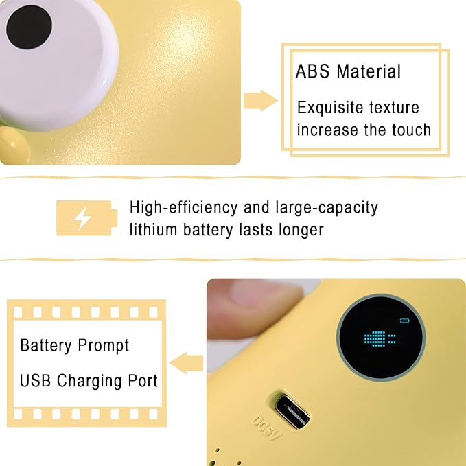 Kids Alarm Clock for Girls Pear Alarm Clock with Snooze Toddler Sleep Training Clock for Bedroom Home Office(Yellow)-BubblyBeeBaby