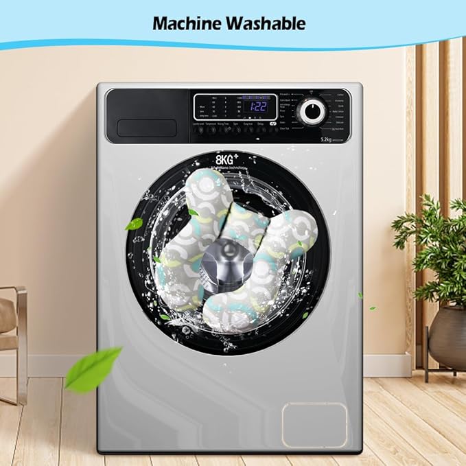 KAKIBLIN Baby Travel Pillow,Neck Pillows for Car Seat,Upgraded Baby Head Pillow,Toddler Head and Neck Support Pillow for Car Seat, Pushchair,Travel (Circle)-BubblyBeeBaby