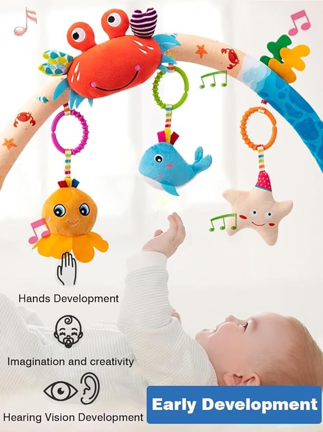 Pau1Hami1ton Baby Stroller Arch Toys, Car Seat Toys,Baby Gifts.S-19(Fish)-BubblyBeeBaby