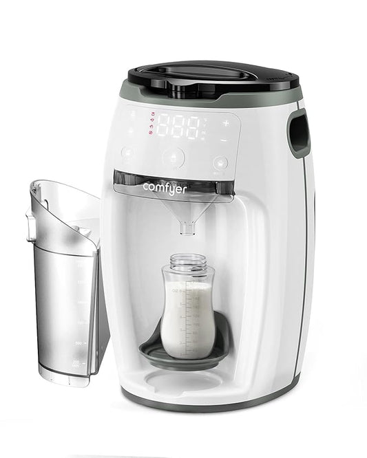 Instant Formula Maker comfyer, Customizable and Automatic Formula Dispenser Machine with Accurate Temperature Control for Baby, Automatic Powder Blending for All Brands of Bottle and Formula, White-BubblyBeeBaby