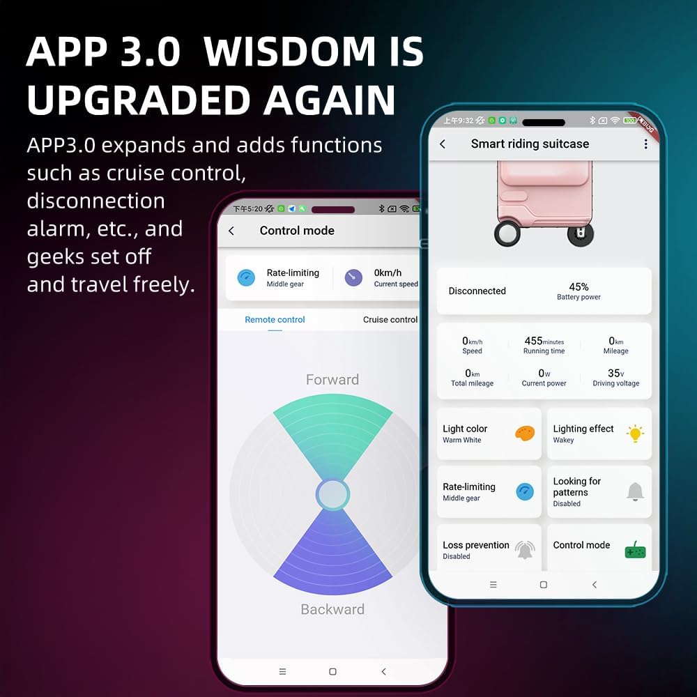 Airwheel 20 Inch Smart Rideable Suitcase Electric Luggage Scooter Carry On Luggage (silver)