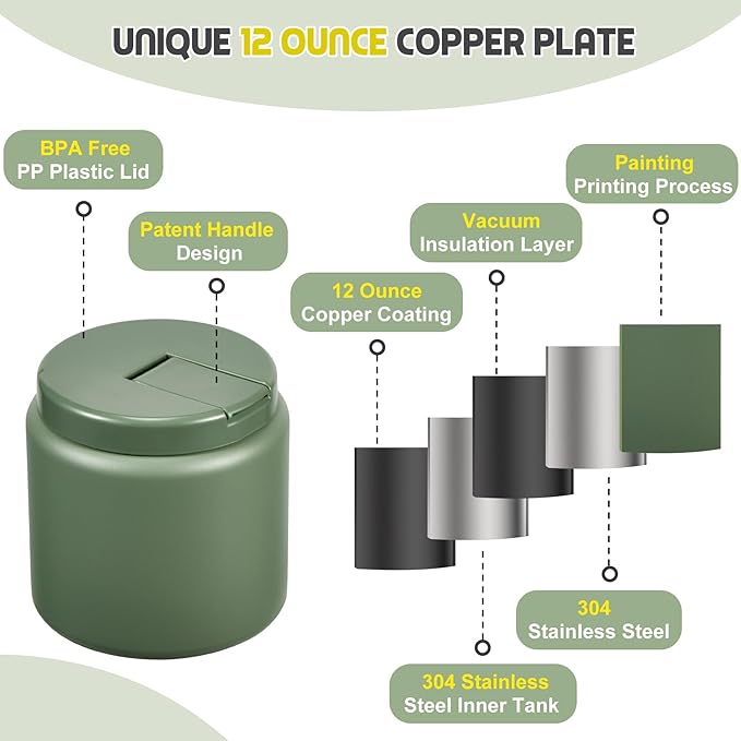 26oz Soup Thermo for Hot Food Kids with Buckle Lid Insulated Vacuum Food Jar Wide Mouth Leakproof Stainless Steel Lunch Container (Green)-BubblyBeeBaby