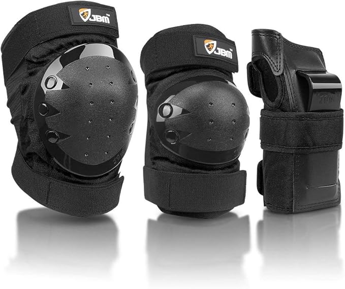JBM Adult & Kids Knee Pads Elbow Pads and Wrist Guards for Inline Skating, Roller Skating, Skateboarding, Scootering-BubblyBeeBaby
