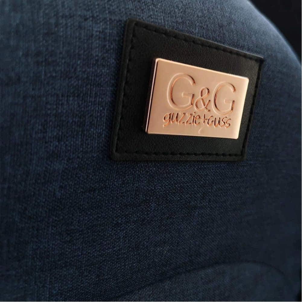 guzzie+Guss Portable Clip on High Chair for Baby Seat - Folding and Easy Setup for Travel, Home, Restaurants, Picnics - Machine Washable Fabric - Copper Blue