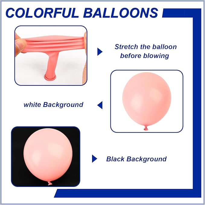 140pcs Pastel Pink Round Balloons Different Sizes 18 12 10 5 Inch Latex Balloons for Arch Decoration Party Balloon Kit for Graduation Birthday Party Wedding Balloon Baby Shower Decoration-BubblyBeeBaby