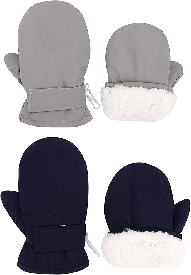 Toddler Gloves Kids Mittens Winter Warm Lined Fleece Gloves Waterproof Snow Baby Mitten for Boys Girls-BubblyBeeBaby