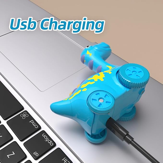 Interactive Musical Walking Following Dinosaur Toy, Rechargeable Sensory Music Development Toy, Fun Moving Toy for Kids Age 3,4,5 and Up-BubblyBeeBaby