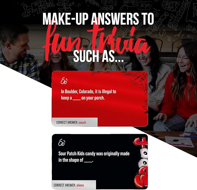 Inspiration Play Spoof Family Party Bluffing Board Game - Funny and Great for Groups Ages 8 and Up - 3-8 Players-BubblyBeeBaby