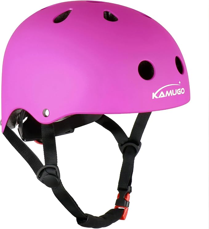 KAMUGO Kids Bike Helmet,Toddler Helmet Adjustable Kids Bicycle Helmet Girls Or Boys Ages 2-8/8-14 Years Old Multi-Sports for Cycling Skateboard Scooter-BubblyBeeBaby