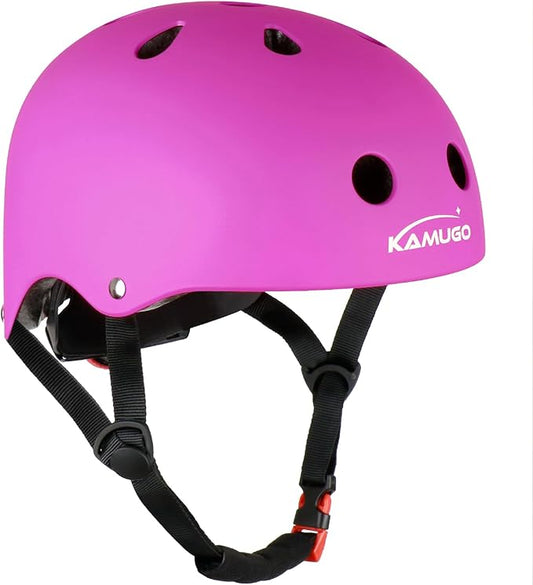 KAMUGO Kids Bike Helmet,Toddler Helmet Adjustable Kids Bicycle Helmet Girls Or Boys Ages 2-8/8-14 Years Old Multi-Sports for Cycling Skateboard Scooter-BubblyBeeBaby