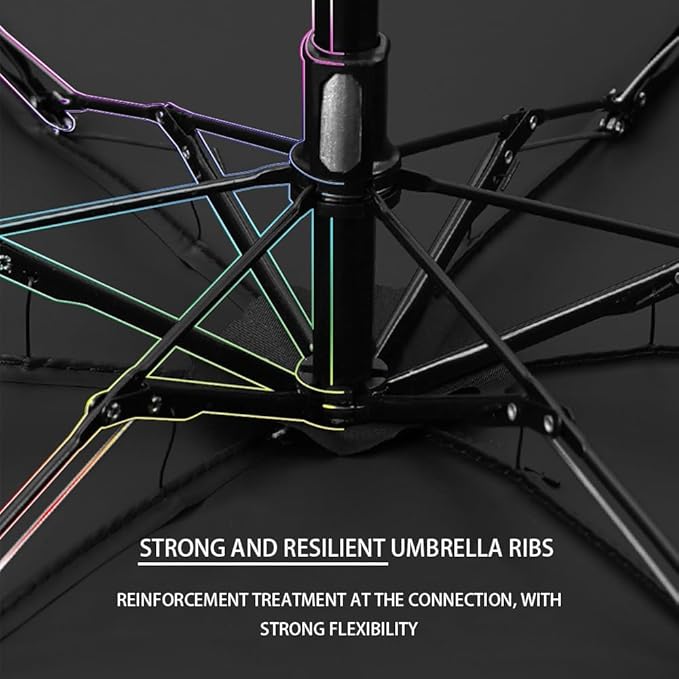 Clip-on Umbrella for Stroller Sunshade, Adjustable Steering Angle, Handle Included, Compact and Lightweight, Suitable for All Kinds of Strollers-BubblyBeeBaby