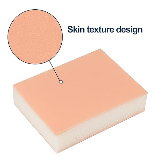 Injection Pad for Nursing Students, Injection Teaching Model with Absorbent Sponge, Subcutaneous Injection Training Pad for Medical Student(Training Use Only)-BubblyBeeBaby