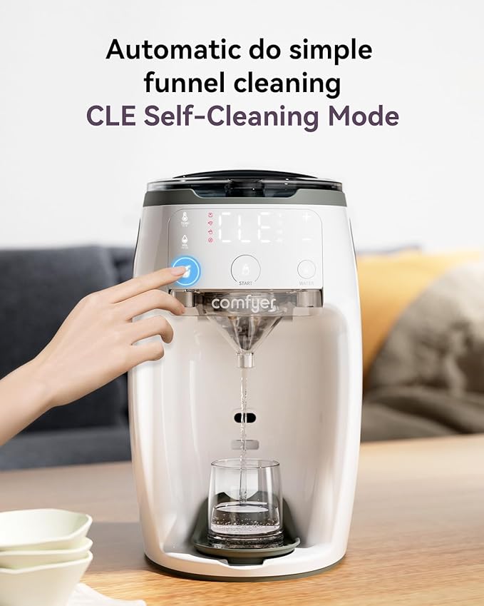 Instant Formula Maker comfyer, Customizable and Automatic Formula Dispenser Machine with Accurate Temperature Control for Baby, Automatic Powder Blending for All Brands of Bottle and Formula, White-BubblyBeeBaby