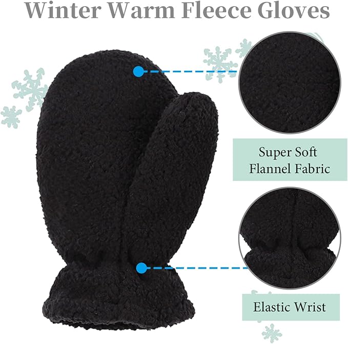 Zsedrut Baby Boys Winter Glove Warm Toddler Infant Girls Mittens Fleece Lined Gloves 1-7 Years-BubblyBeeBaby