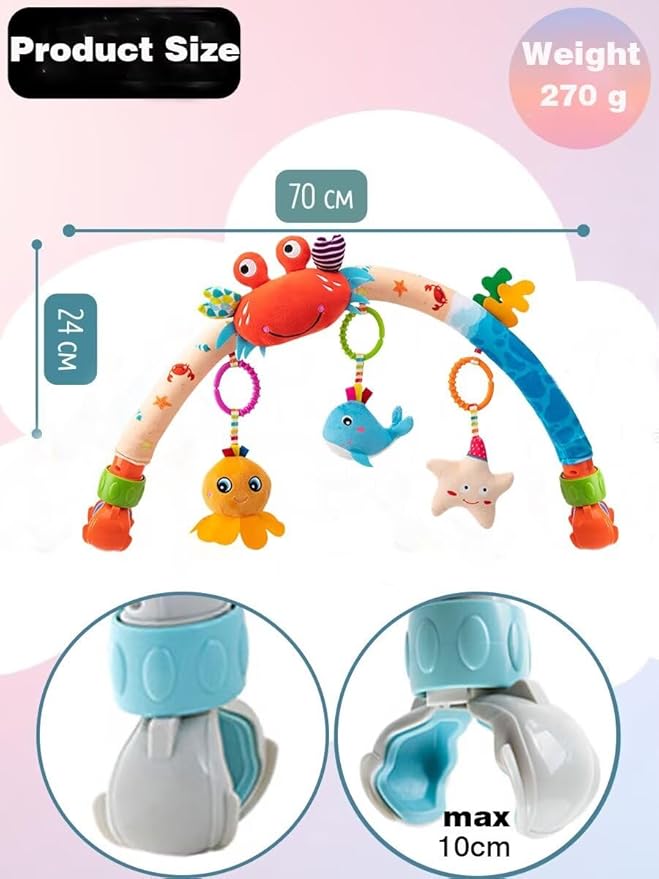 Pau1Hami1ton Baby Stroller Arch Toys, Car Seat Toys,Baby Gifts.S-19(Fish)-BubblyBeeBaby