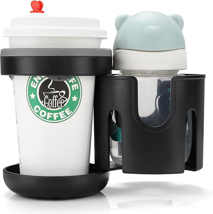 Accmor Universal Cup Holder, Stroller Cup Holder, 360° Rotatable Large Caliber Designed Bottle Holder for Stroller, Bike, Wheelchair, Walker, Scooter-BubblyBeeBaby