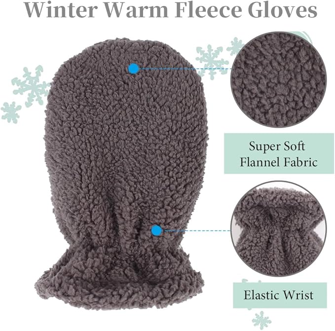 Zsedrut Baby Boys Winter Glove Warm Toddler Infant Girls Mittens Fleece Lined Gloves 1-7 Years-BubblyBeeBaby