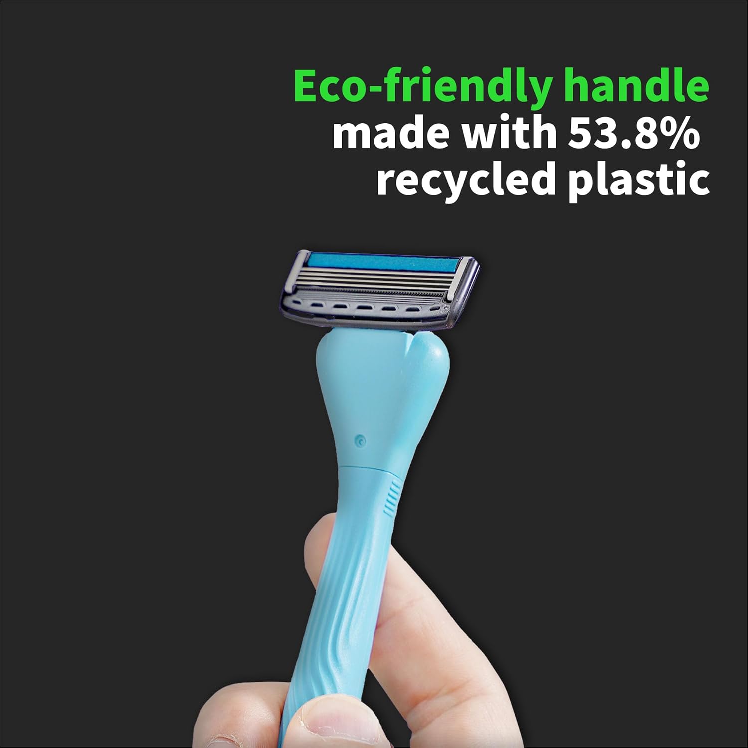 DORCO with Earth Razor with Pace 4 Pro Cartridges • Handle Made from Post Recycled Plastic • Premium Blades For Men and Women Body & Face Shaving • One Handle and 5 Cartridges