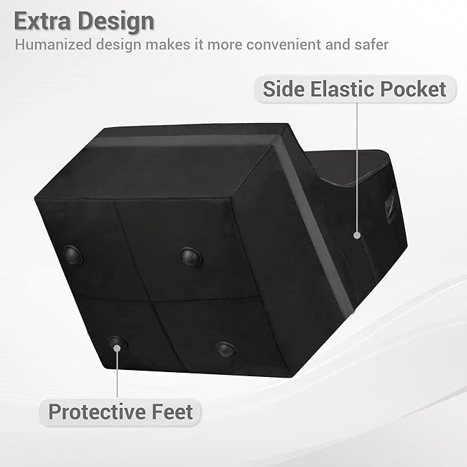 Car Seat Travel Bag - Padded, Comfortable, Durable, Roomy Gate Check Carseat Cover Backpack Fits 3-in-1，Convertible, Booster & Infant Car Seats for Airplane, Airport, Gray-BubblyBeeBaby