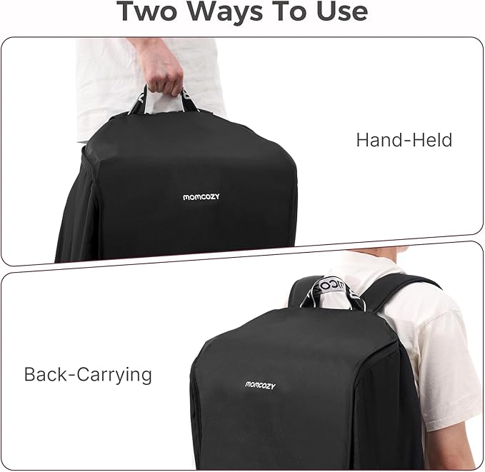 Momcozy Stroller Travel Bag for Airplane | Suit ClickGo Stroller | Compatible with Strollers Folded Dimensions of 22.1 X 17.3 X 9.8 Inch | Fit Most Major Brand | Hand-held ＆ Back-carrying-BubblyBeeBaby