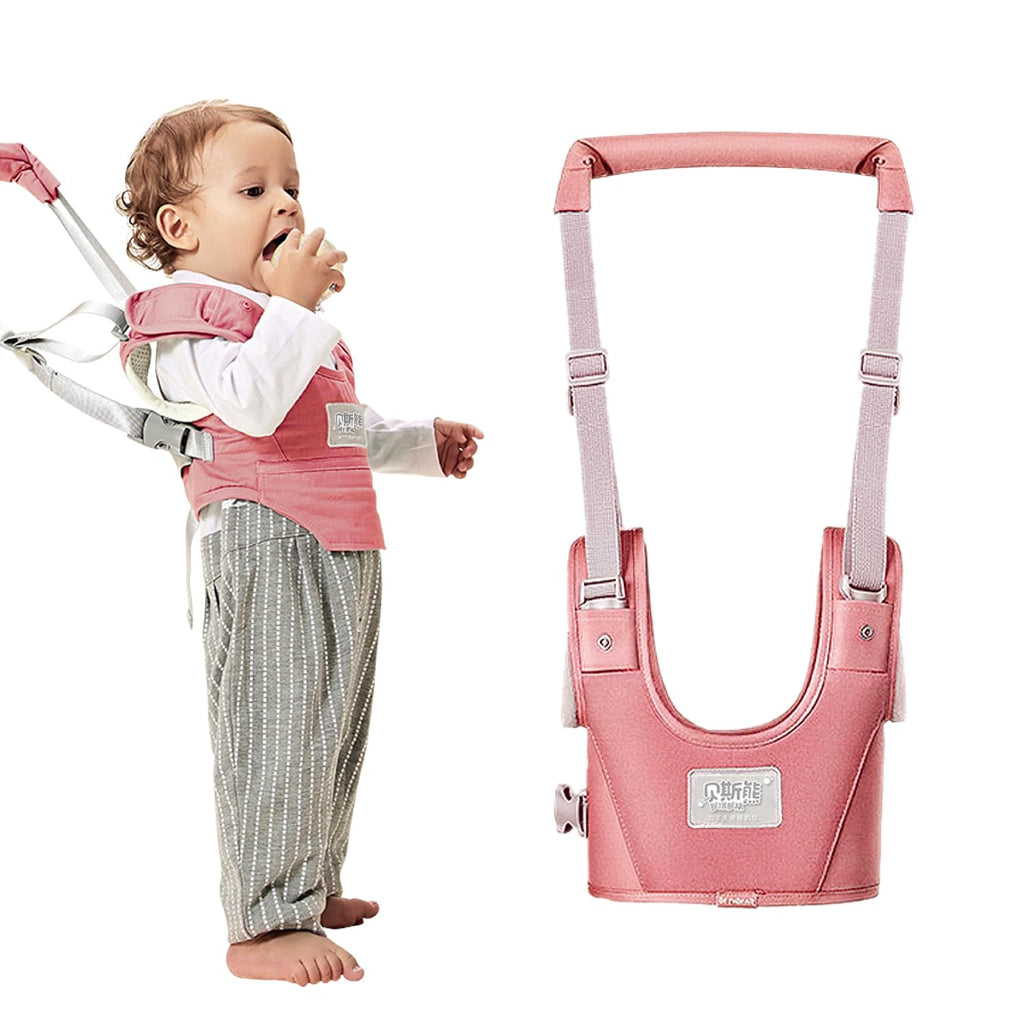 Baby Walking Harness-Handheld Assistant Belt- Toddler Infant Walking Aid for Trainer & Support 7-24 Month Old (all-season-Pink-1817)