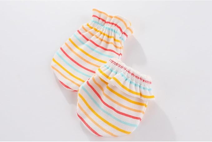 5 Pairs Baby Not Scratch Mittens 0-6 Months New Born Boy Girl Gloves Cute Infant Accessories-BubblyBeeBaby