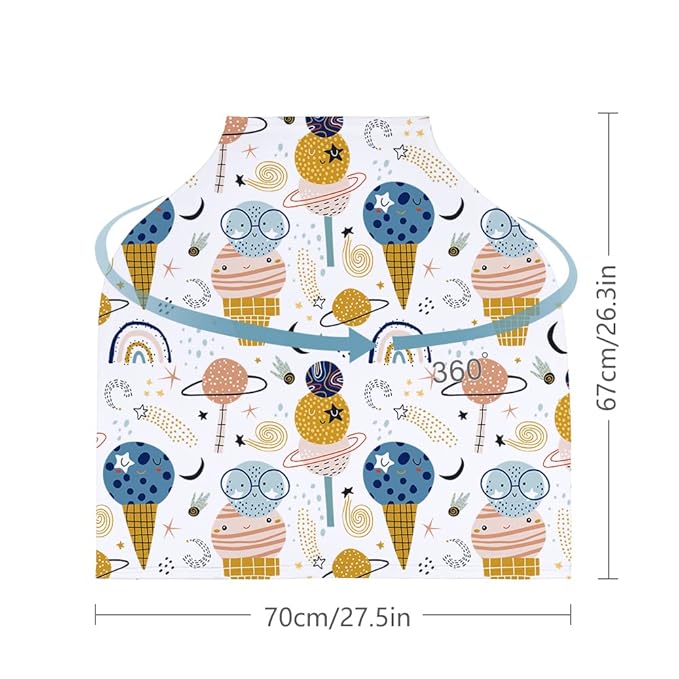 Yoofoss Nursing Cover Breastfeeding Scarf - Baby Car Seat Covers, Infant Stroller Cover, Carseat Canopy for Girls and Boys-BubblyBeeBaby