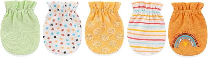 Unisex Baby Cotton Scratch Mittens For Newborn Baby Boys Girls Mittens Accessory 0-6 Months-BubblyBeeBaby