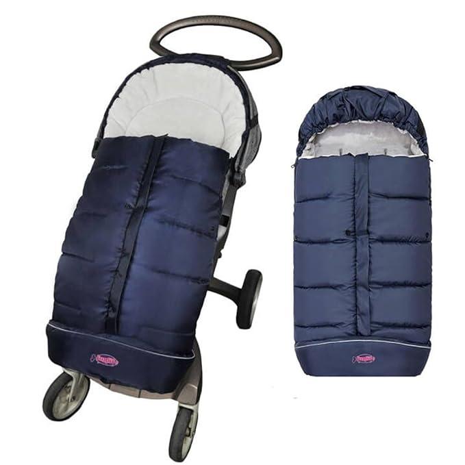 Go 3 Seasons Universal Stroller Footmuff, Warm Winter Bunting Bag for Toddler, Waterproof Sleeping Bag, Anti-Slip Height Adjustable, Winter Blanket-BubblyBeeBaby