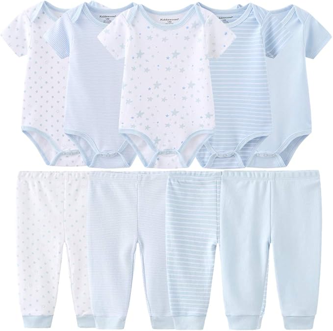 Kiddiezoom Unisex Baby Layette Essentials Giftset Clothing Set 19-Piece For Newborn Baby-BubblyBeeBaby