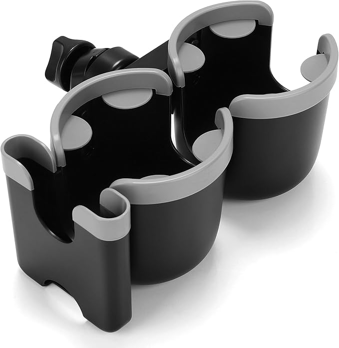 Accmor Stroller Cup Holder with Phone Holder, Bike Cup Holder, Universal Cup Holder for Uppababy Nuna Doona Strollers, 2-in-1 Cup Phone Holder for Stroller, Bike, Wheelchair, Walker, Scooter-BubblyBeeBaby