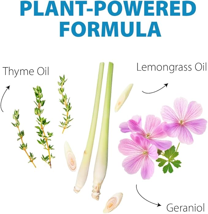 Insect Shoo Spray - Insect Repellent Spray - Pet and Kid Safe Ant, Mosquito, and Spider Repellent for Indoor/Outdoor Use - Lemongrass, Thyme, Geraniol Powered Bug Control for Home-BubblyBeeBaby