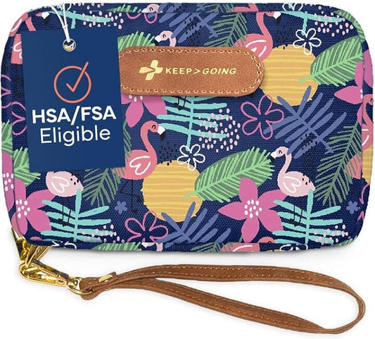 KeepGoing Travel First Aid Kit for Kids – 130 Pc. for Car, Home, Purse, Diaper Bag & Backpack with Latex-Free Bandages - Mini First Aid Kit Travel Size TSA-Approved-BubblyBeeBaby