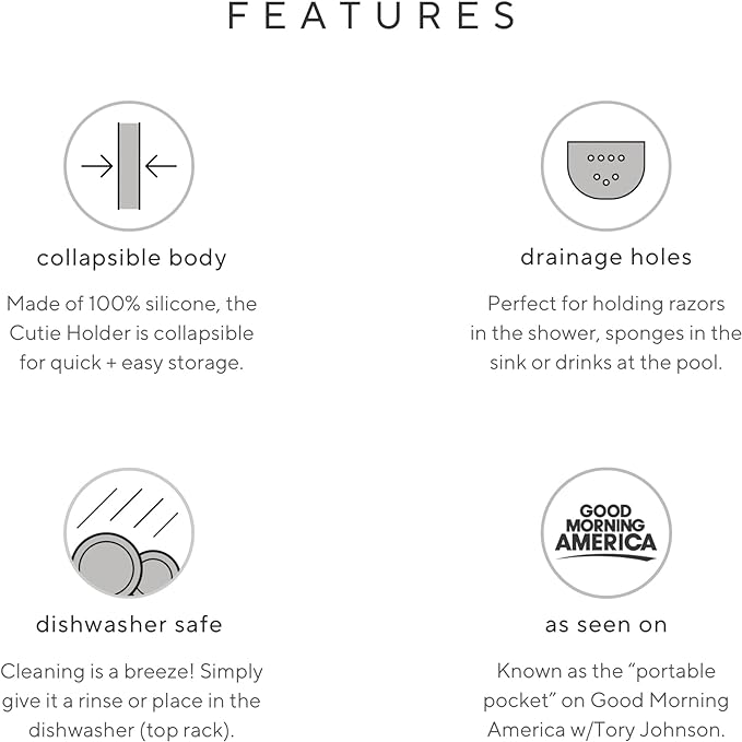 Ryan & Rose Cutie Holder Universal Stroller Cup Holder (White)-BubblyBeeBaby