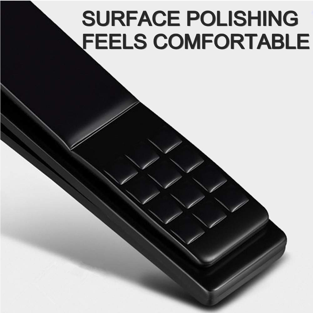 7pcs Manicure set, Nail Clippers Kit, Stainless Steel Manicure Kit, Nail Clipping Tools Portable Travel Grooming Kit, The Best Gift with Luxurious Case (Black-7)