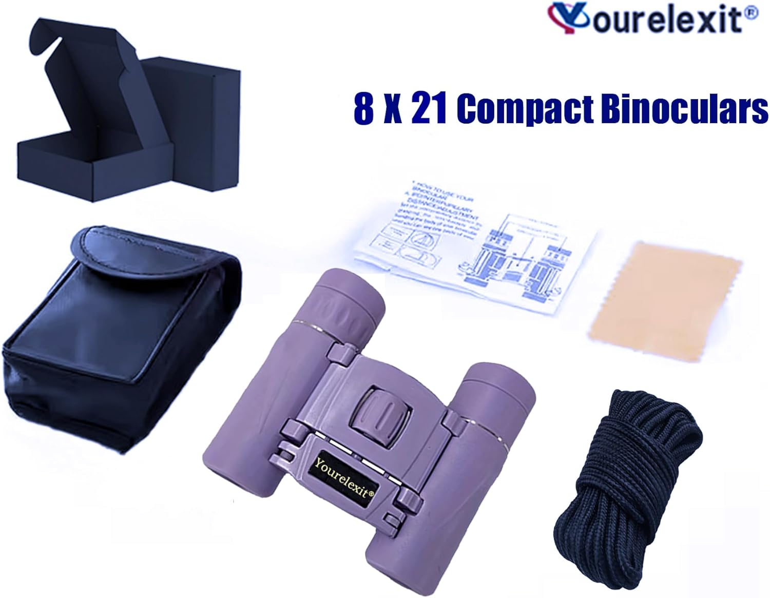 Binoculars with Phone Adapter for Adults, Compact Pocket Travel Binocular for Bird Watching Concert Theater Opera High Powered Electronics Cruise Ship Essentials Norwegian Alaska Hiking Camping Gear