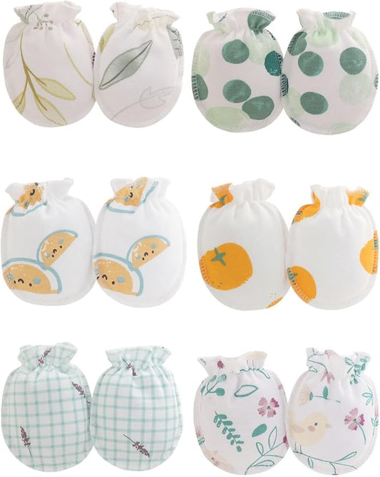 Cute Baby Mittens Newborn, No Scratch Baby Boy Mittens, Baby Girl Hat Gloves for Toddlers, Infant, Newborn-BubblyBeeBaby