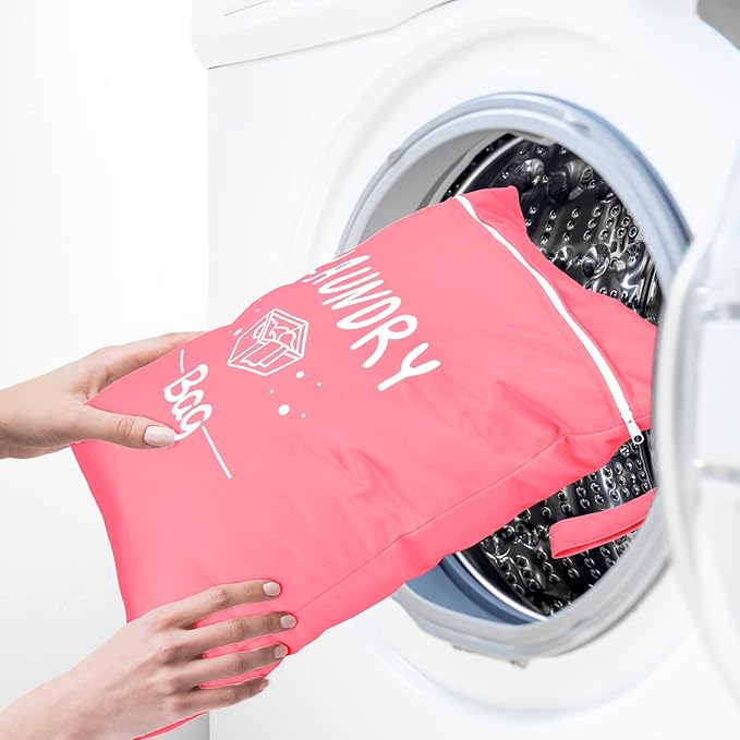 2 Pcs Large Travel Laundry Bag Waterproof Wet Dry Bag Washable Dirty Clothes Bag Bathing Suit Workout Bag for Gym Clothes Laundry Wet Clothes Swimming Yoga-BubblyBeeBaby