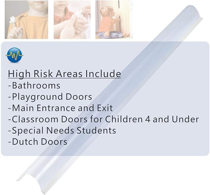 2 PCS AILUOQI Door Jam Shield Finger Pinch Guard for Baby Proofing, Kids, Hinge Cover Pinch Guard for 90 & 180 Degree Doors Frame & Baby Gate. 47.2" H, 6.7" W. 2 Pieces Set-BubblyBeeBaby