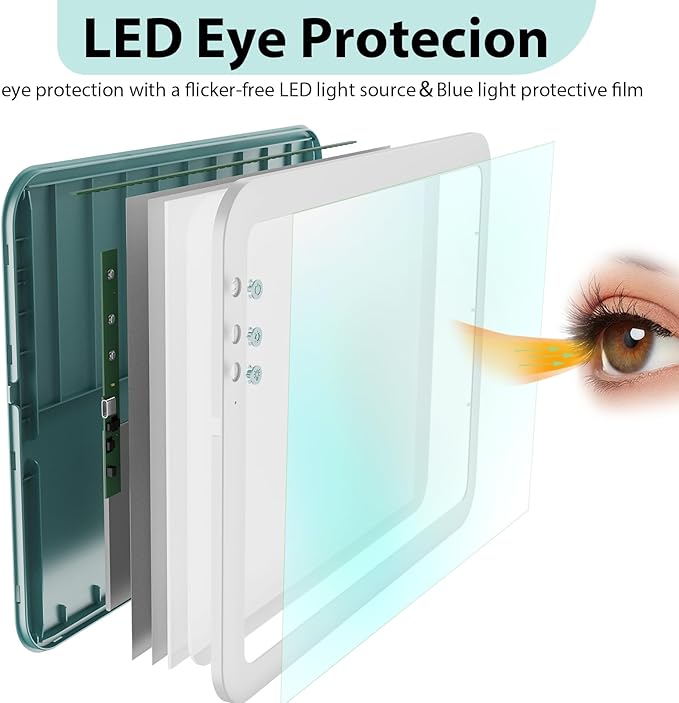 HIUKCOLED Wireless Battery Powered A3 Light Pad, 3 Colors Stepless Dimmable and 6 Levels Brightness Light Board, Rechargeable LED Light Tracing Box for Diamond Painting,Cricut Weeding Vinyl Tools-BubblyBeeBaby