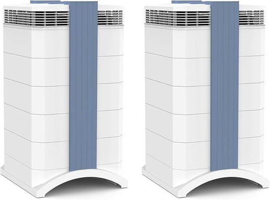 IQAir GC MultiGas XE Air Purifier- 2-Pack – Smart MultiGas Filtration for Rooms up to 2250 sq ft - Chemicals, Odors, VOCs, and Particles, Swiss Made, WiFi Enabled-BubblyBeeBaby
