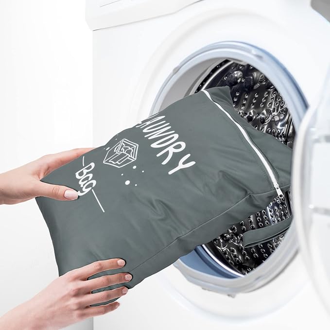 2 Pcs Large Travel Laundry Bags - Waterproof Wet Dry Bags for Gym Clothes, Swimming, Yoga-BubblyBeeBaby