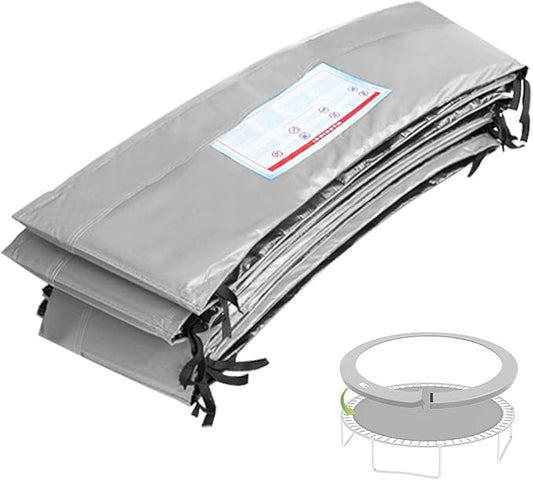 16FT/15FT/14FT/12FT/10FT Trampoline Safety Pad Replacement, Round Trampoline Spring Protection Cover, Fits 16FT/15FT/14FT/12FT/10FT Frames, Water-Resistant Trampoline Accessories-BubblyBeeBaby
