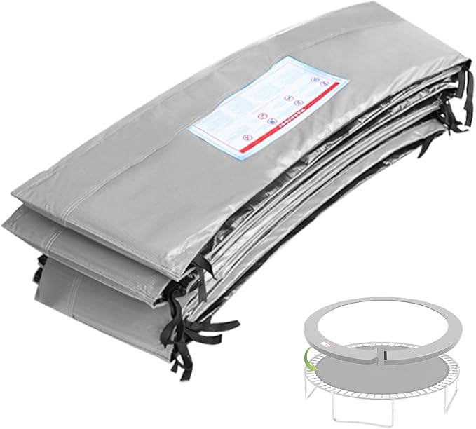 16FT/15FT/14FT/12FT/10FT Trampoline Safety Pad Replacement, Round Trampoline Spring Protection Cover, Fits 16FT/15FT/14FT/12FT/10FT Frames, Water-Resistant Trampoline Accessories-BubblyBeeBaby