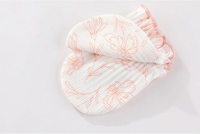 Cute Baby Girl Hats Mittens Set 10-Pack New Born Boy Caps Gloves Suit 0-6 Months Infant Accessories-BubblyBeeBaby