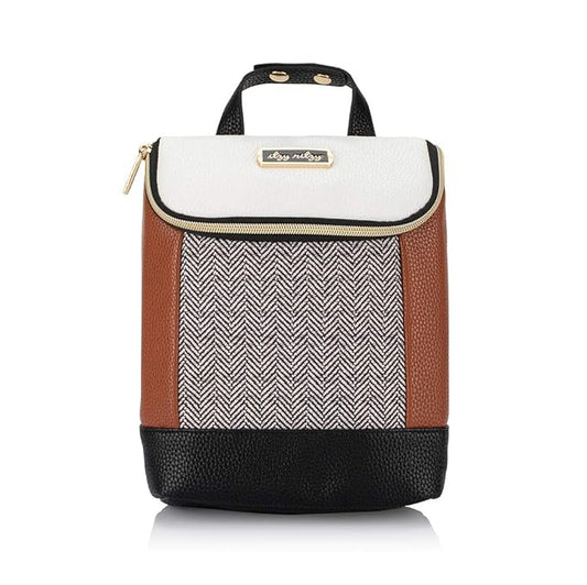 Itzy Ritzy Insulated Bottle Bag – Keeps Bottles Warm or Cool - Holds 3 Bottles & Features Interior Pocket For Ice Pack (Not Included), Coffee and Cream-BubblyBeeBaby